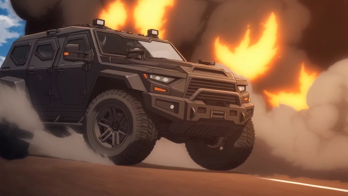 An Agency rapid-response vehicle photographed during a containment operation.