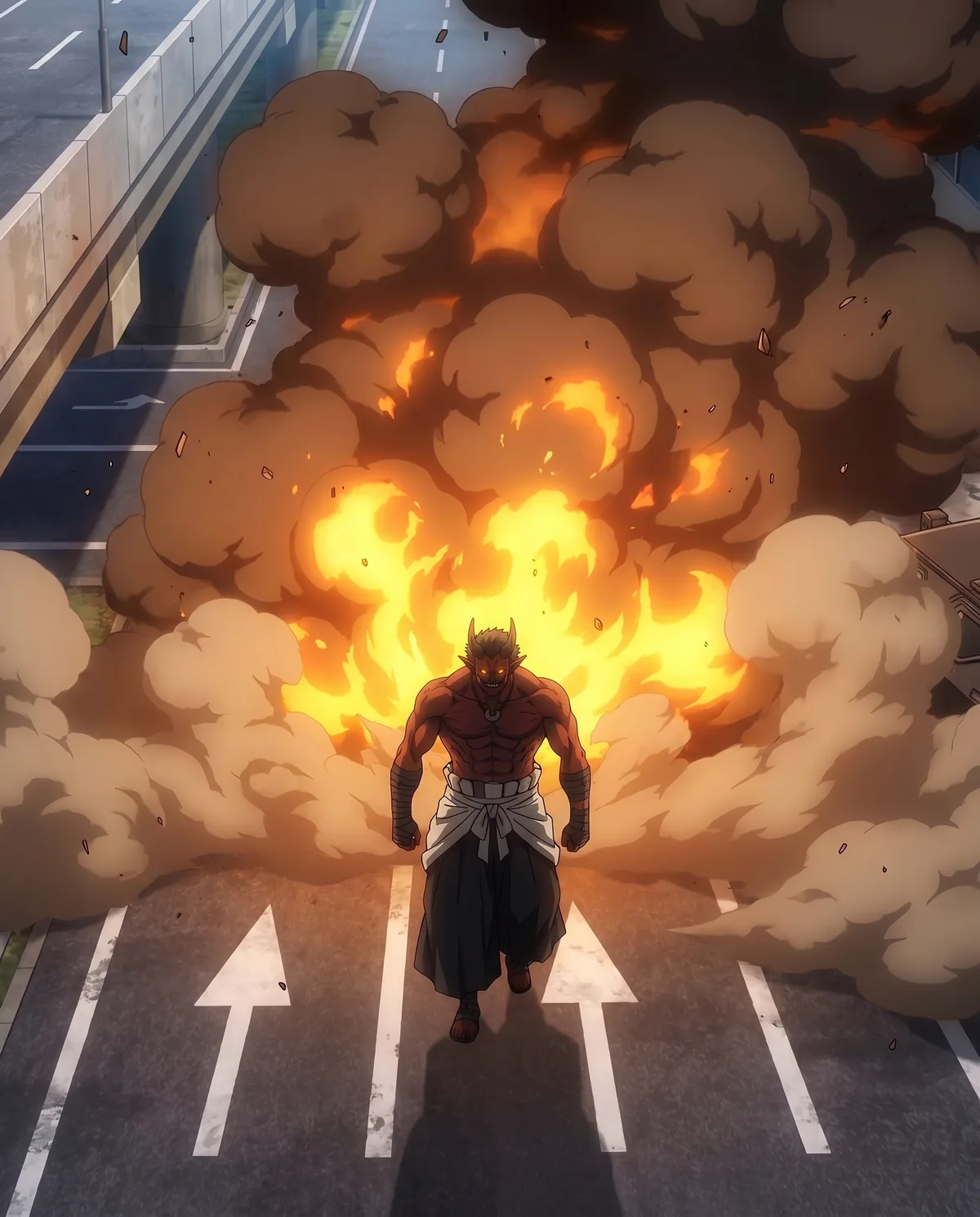 Verified capture of the Oni-class entity The Red One advancing out of a breach event on the eastern expressway.